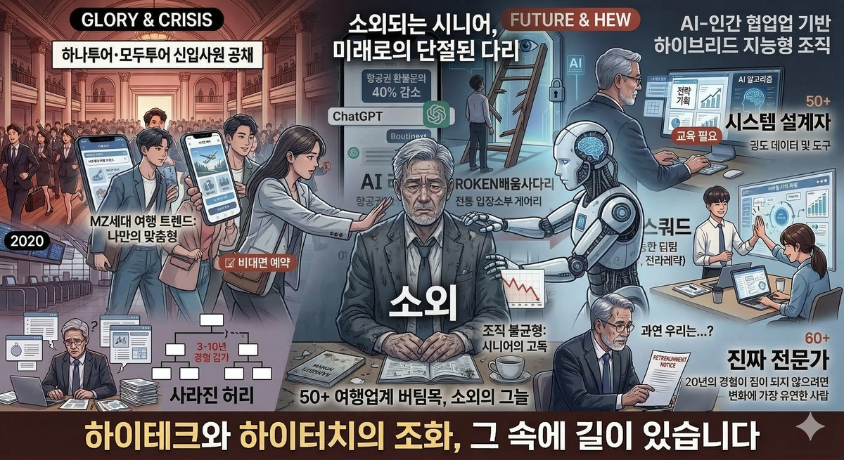 여행업계 인력 구조의 민낯: 과거의 영광은 독이 될 뿐입니다