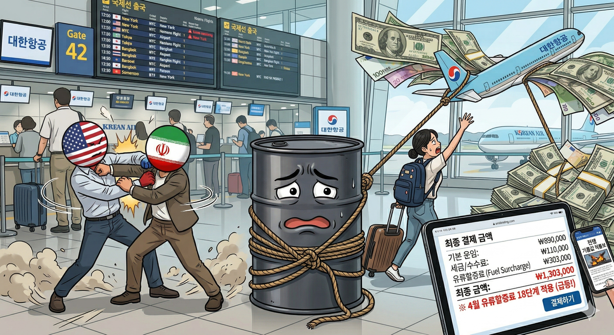 전쟁은 중동에서, 충격은 결제창에서: 유류할증료가 바꾸는 여행 시장