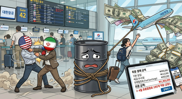 전쟁은 중동에서, 충격은 결제창에서: 유류할증료가 바꾸는 여행 시장