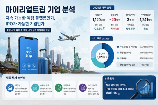 마이리얼트립 기업 분석: 지속 가능한 여행 플랫폼인가, IPO가 가능한 기업인가