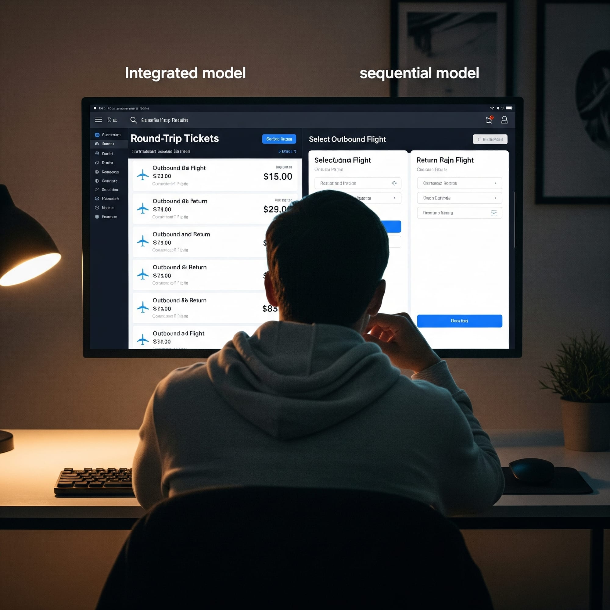 왕복 항공권 UI, 왜 여전히 ‘통합 모델’이 답인가?